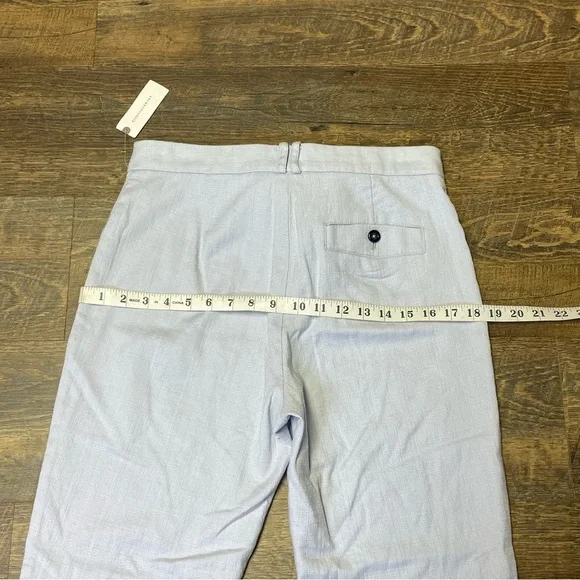 NEW Anthropologie The Essential Slim Sky Blue Trouser Pants Womens Size 6 - Picture 8 of 12